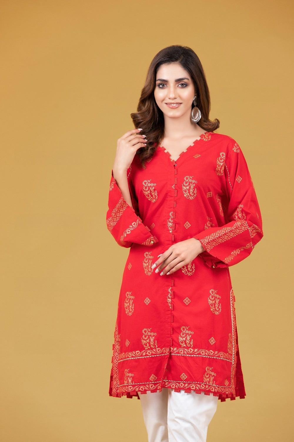 Cambric Screen Printed Shirt