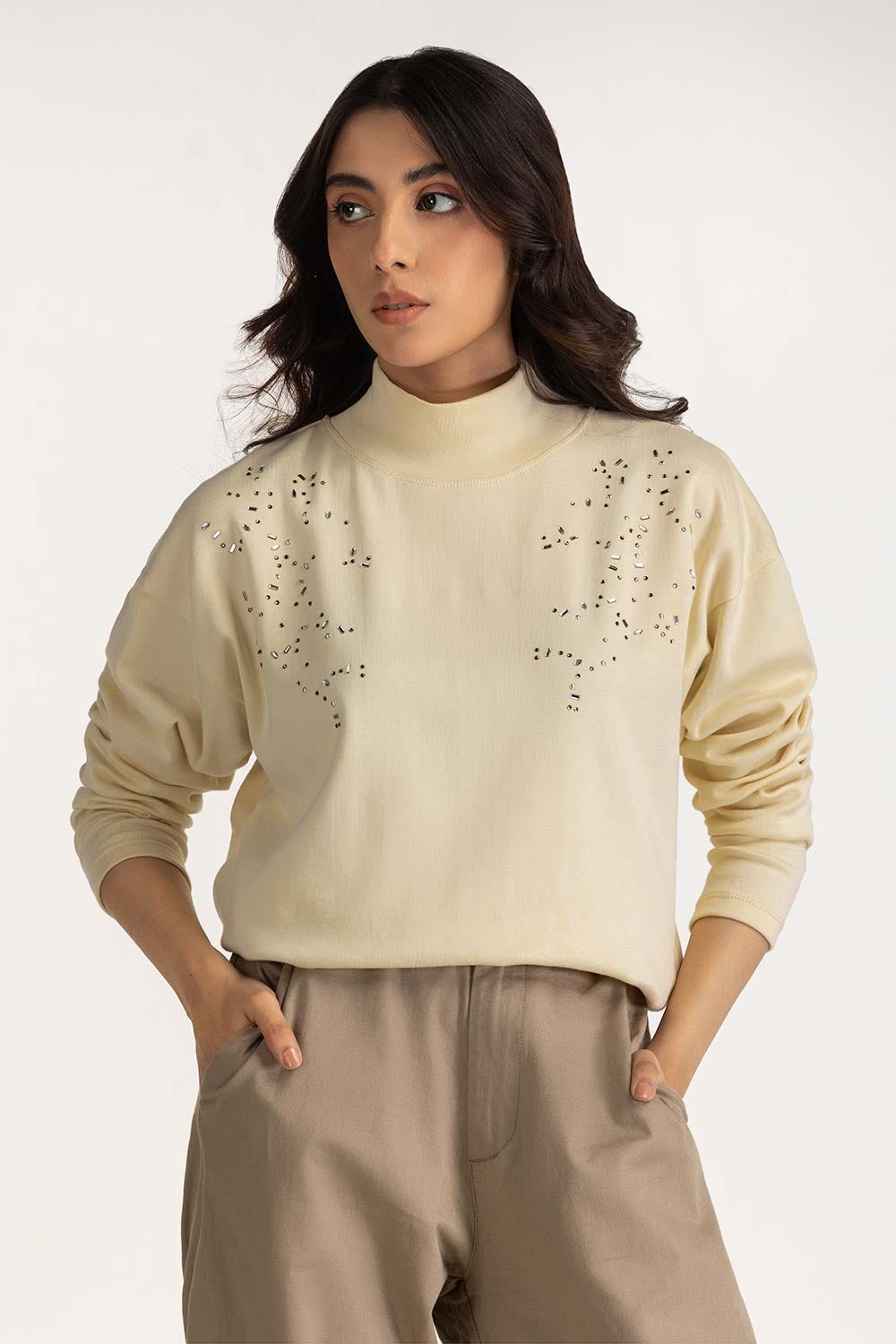 Embellished Loose Fit Tee