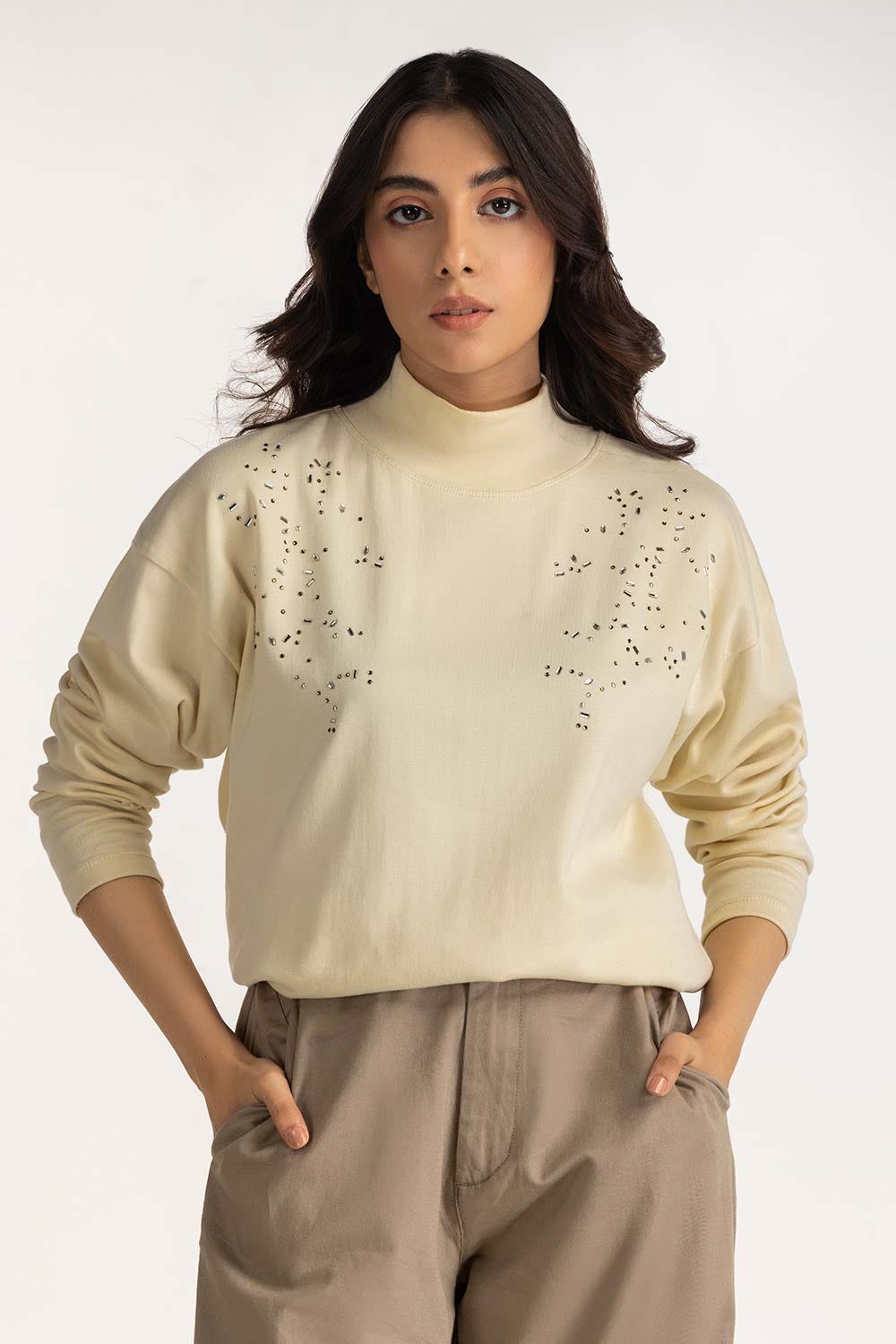 Embellished Loose Fit Tee