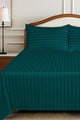 Evergreen Stripe Satin T-250 Bedsheet Set