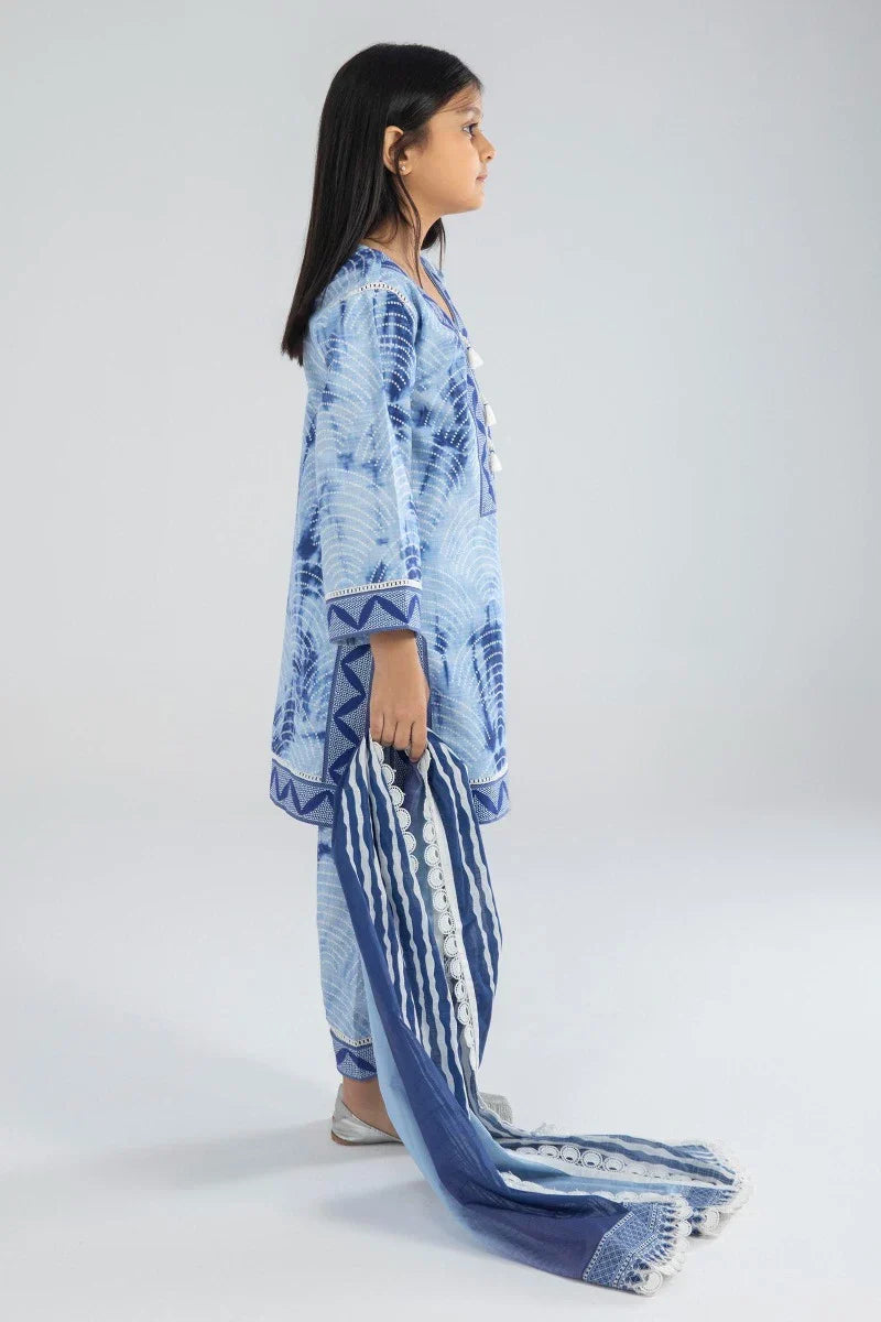 Stitched Mahay Lawn Suit