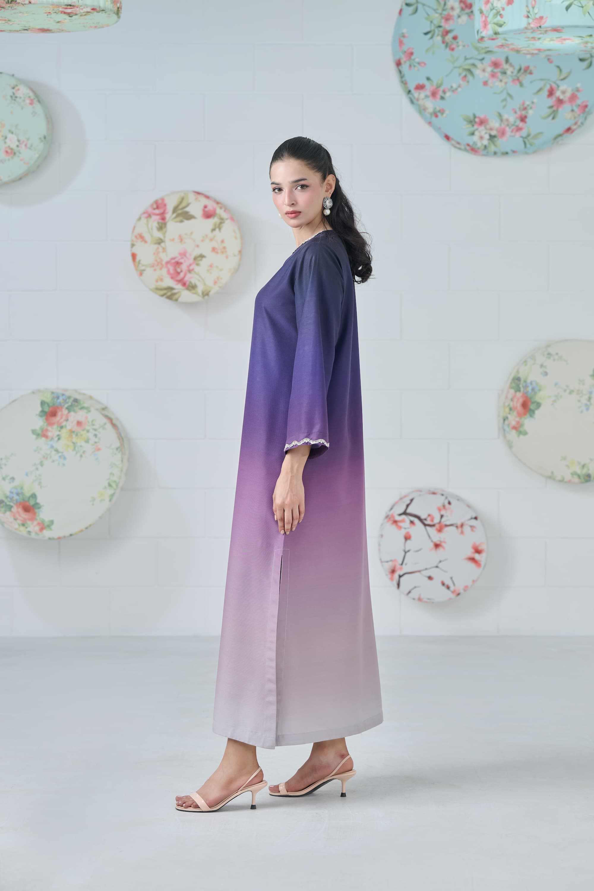 Moonlit Mist Kaftan 2-Piece