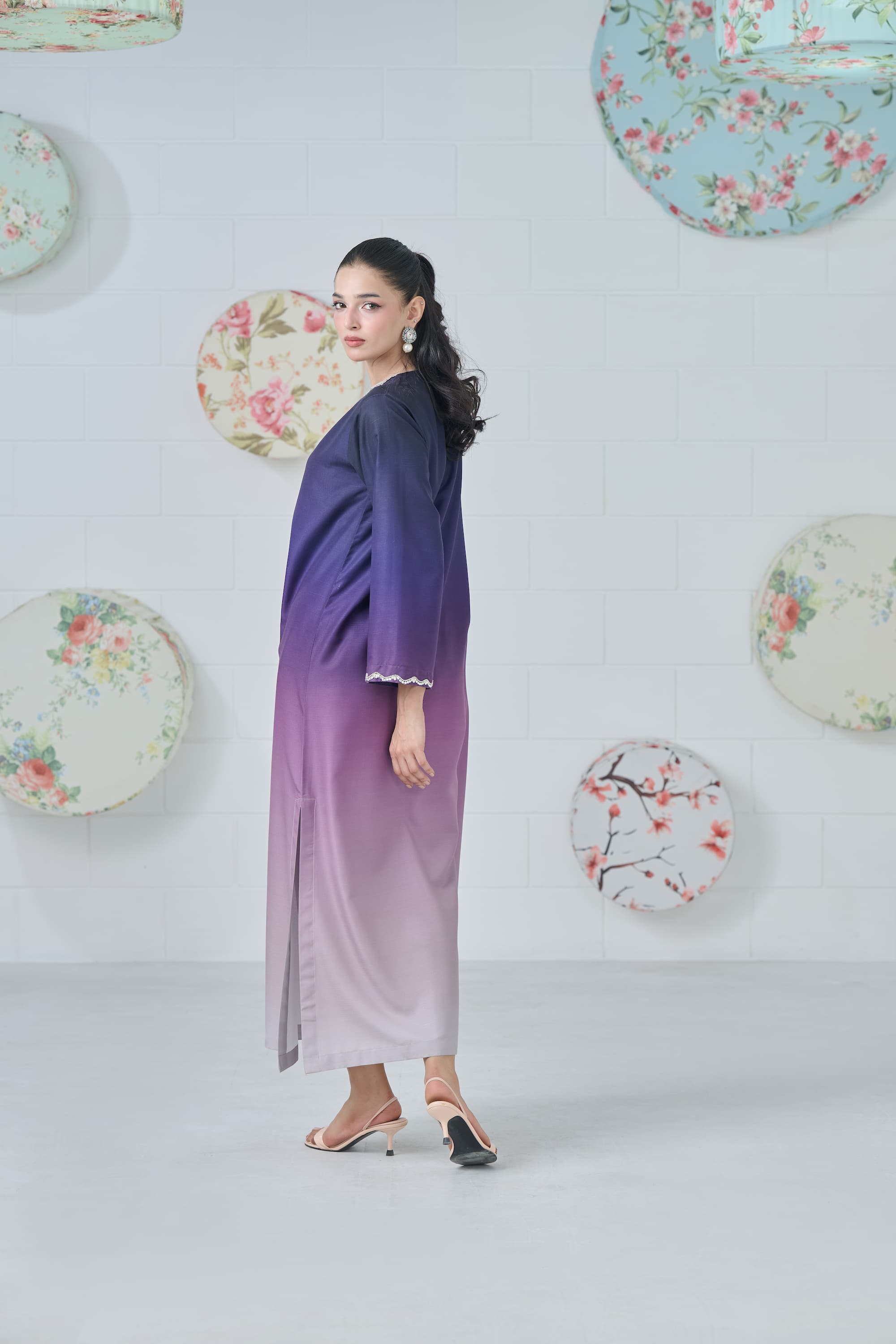 Moonlit Mist Kaftan 2-Piece