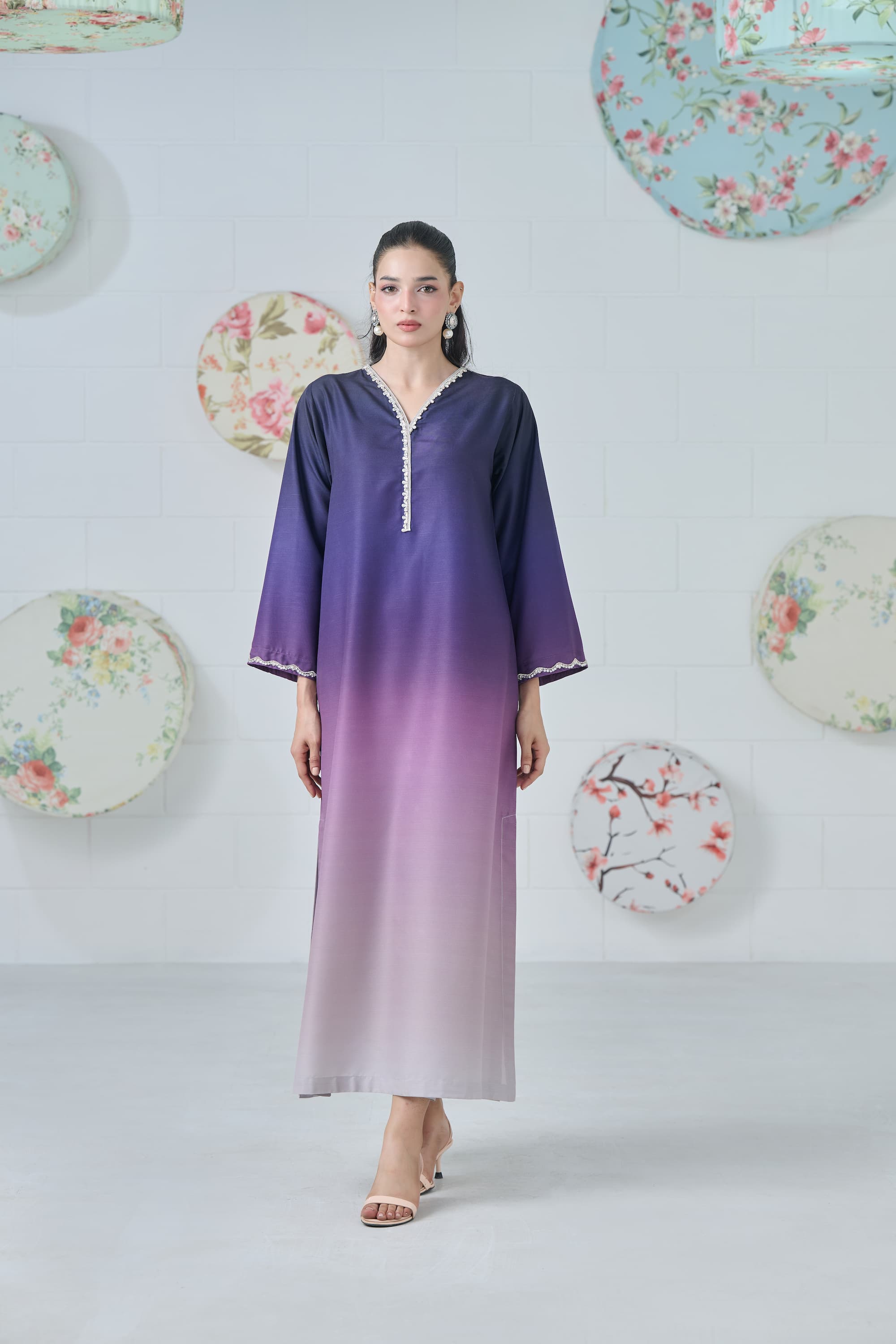Moonlit Mist Kaftan 2-Piece