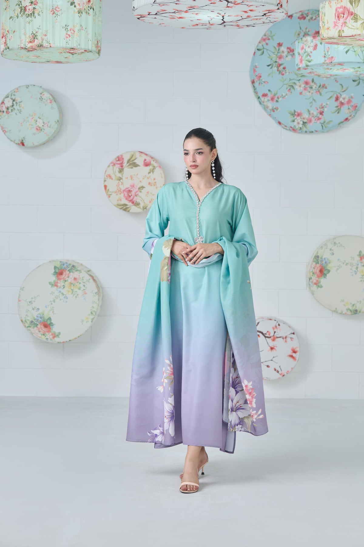 Lilac Breeze Kaftan 2-Piece