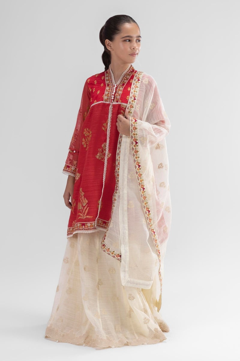 AJPL-19 PRINTED ARABIC LAWN 3 PCS