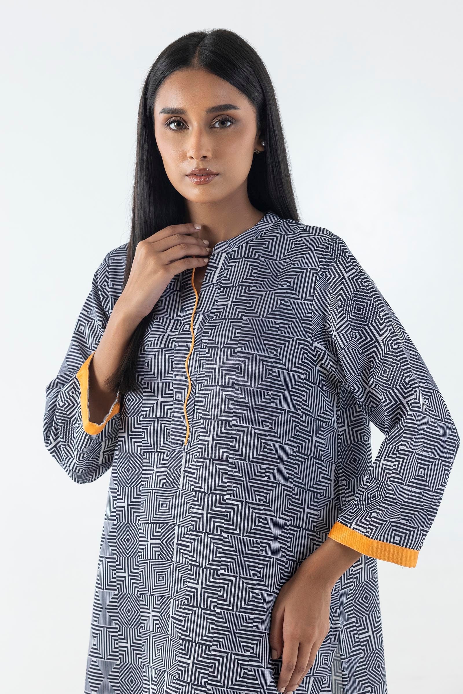 Stitched Basic Printed Shirt