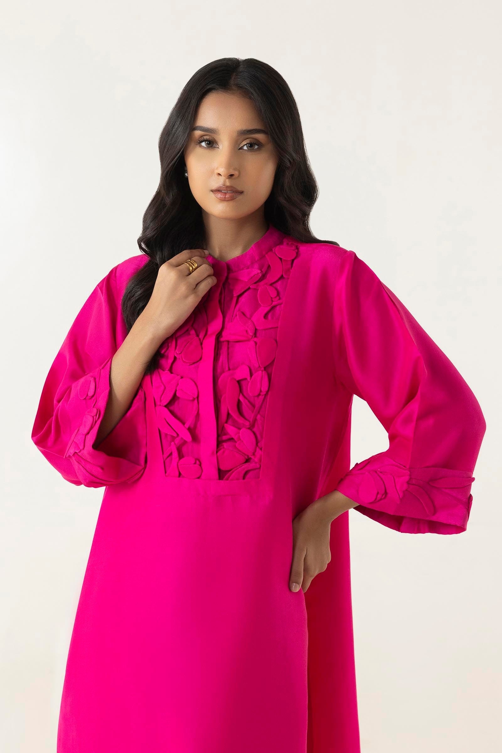 Stitched A-Line Luxury Pret Shirt + Bottom