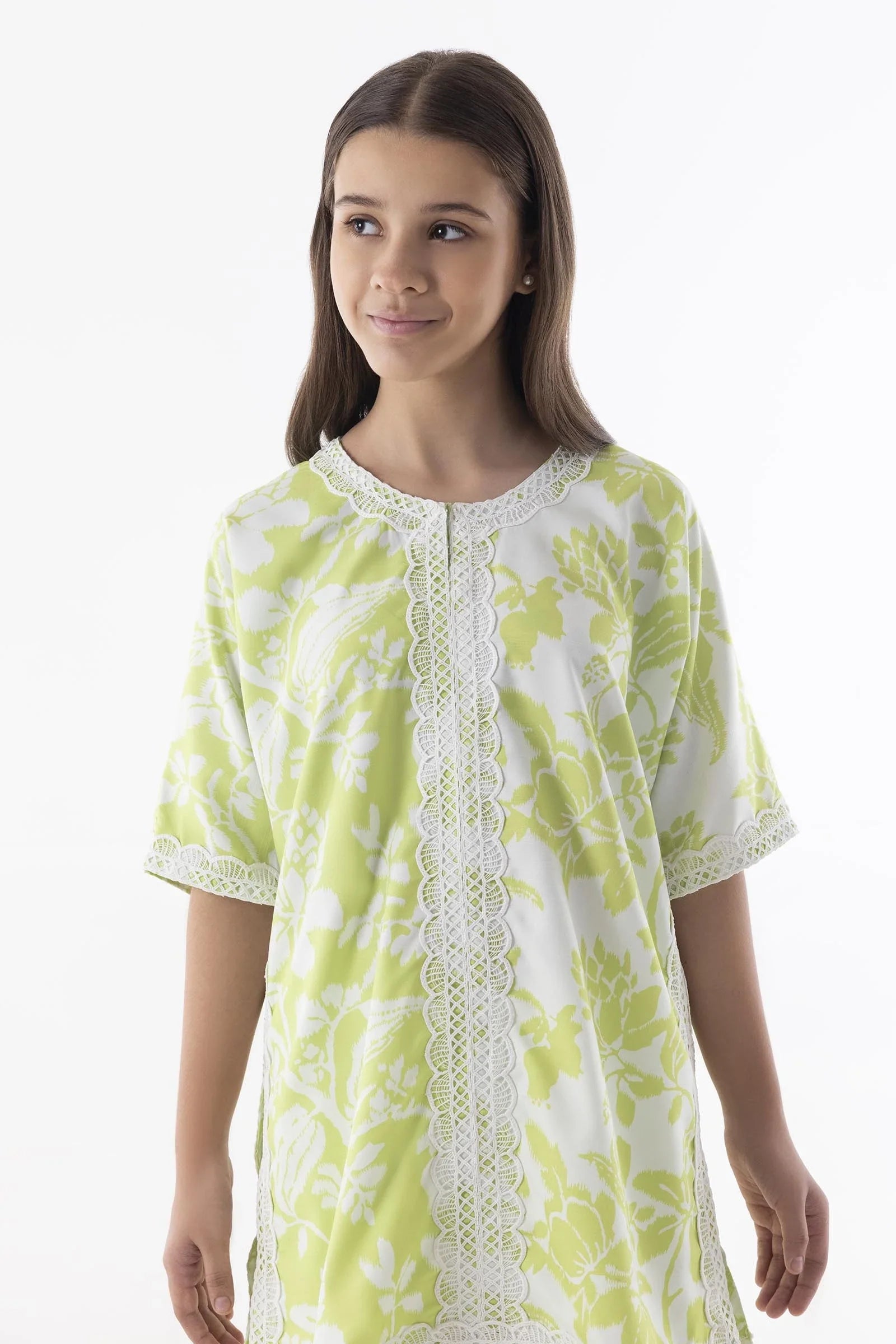 Stitched Kids Baggy Printed Shirt + Shalwar