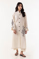 Stitched Beige Embroidered Shirt