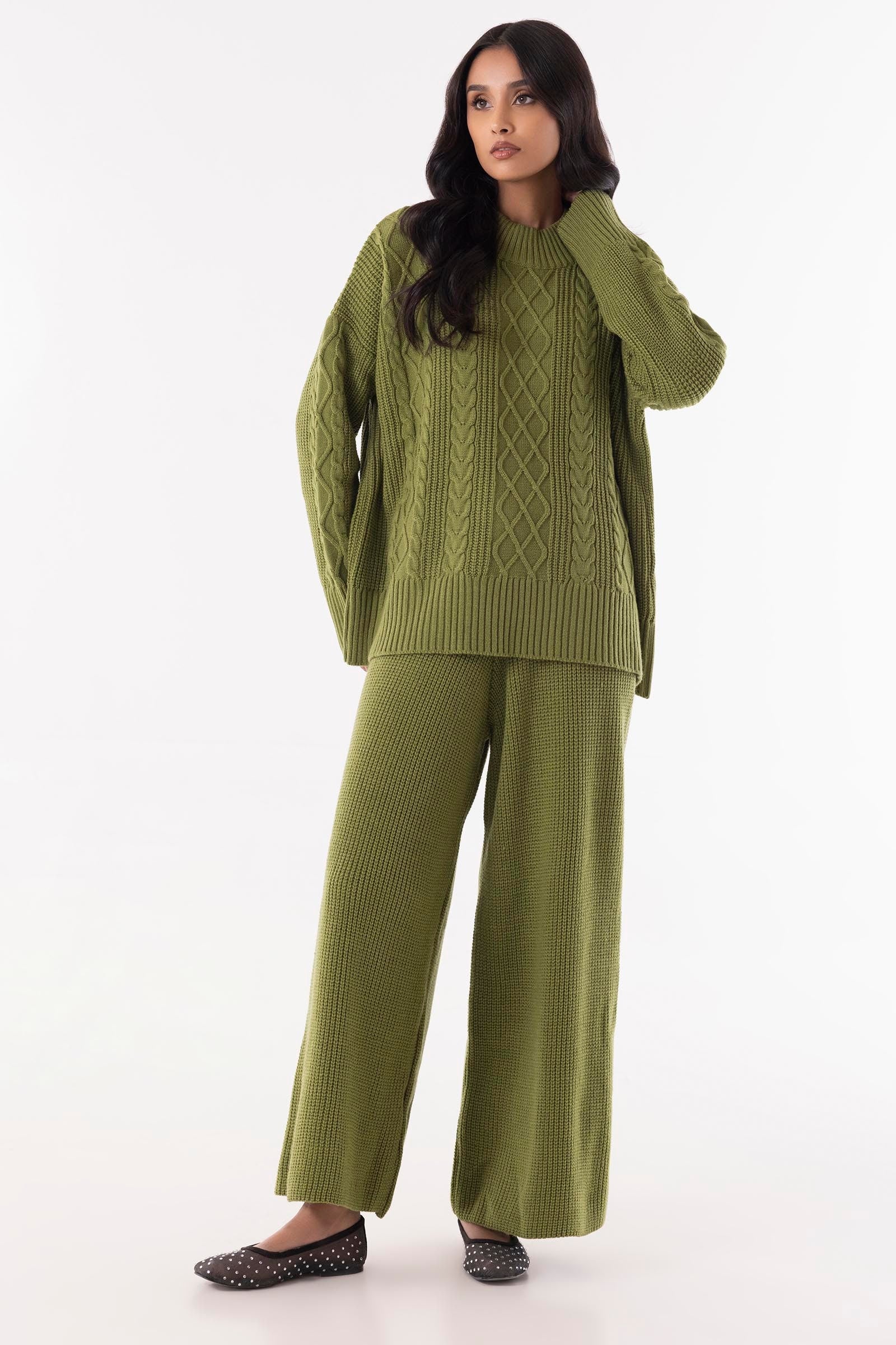 Stitched Dyed Sweater Co-ord