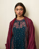 3PC Printed Suit with Embroidered