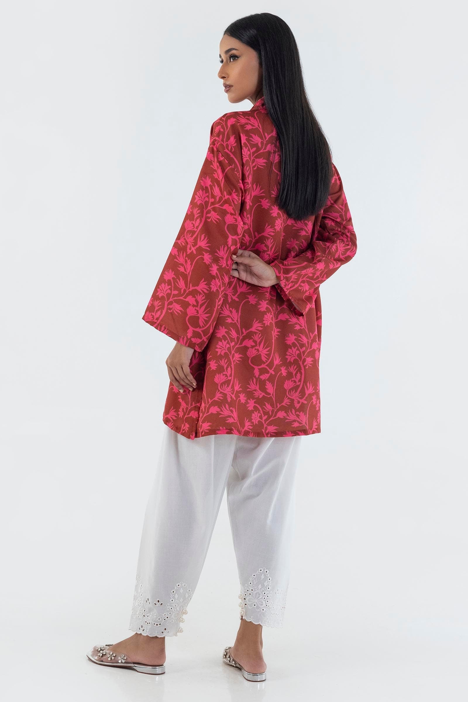 Stitched Boxy Printed Shirt