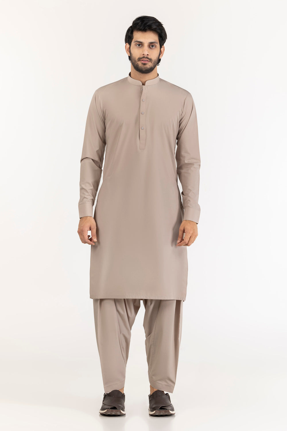 Gini Gold Unstitched Fabric Blended