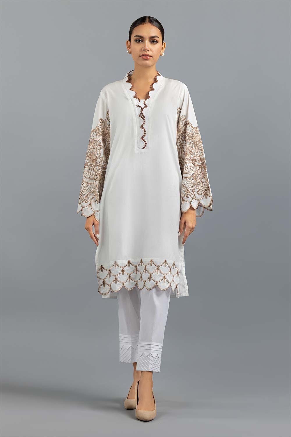 Embroidered Cambric Shirt