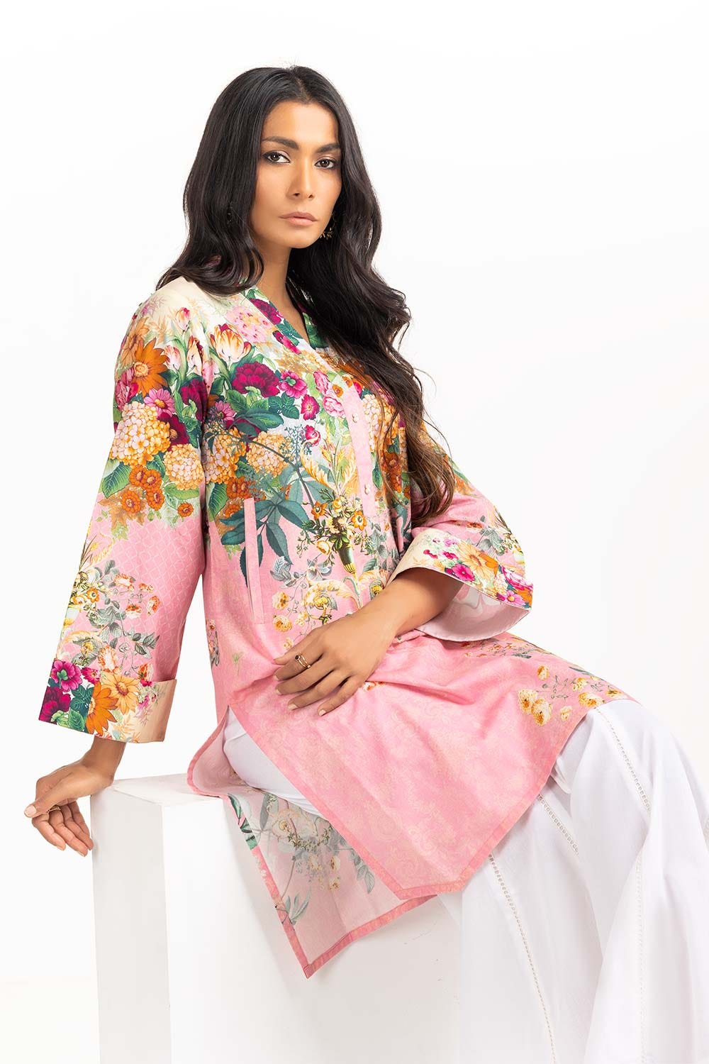 Digital Printed Cambric Shirt