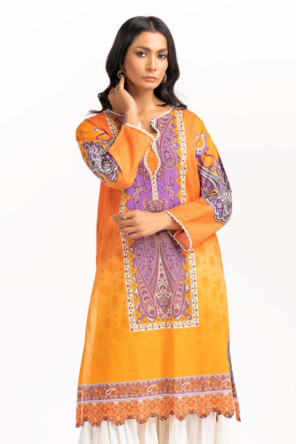 Digital Printed Cambric Shirt