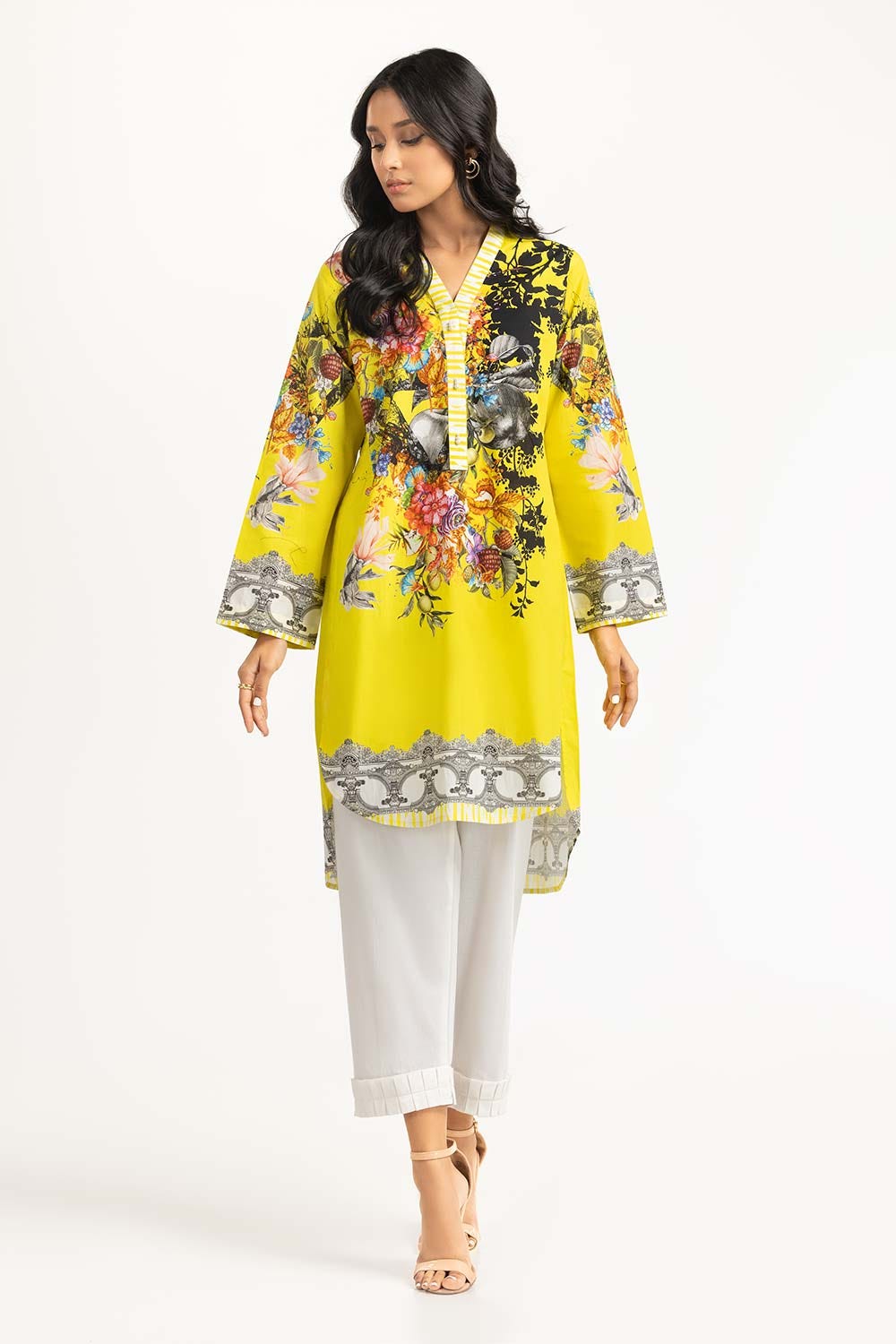 Digital Printed Cambric Shirt
