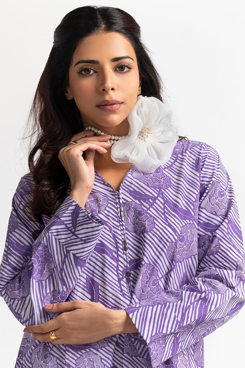 Cambric Block Printed Shirt