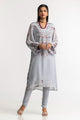 Dyed Foil Print Light Georgette Shirt