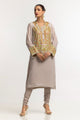 Dyed Foil Print Light Georgette Shirt