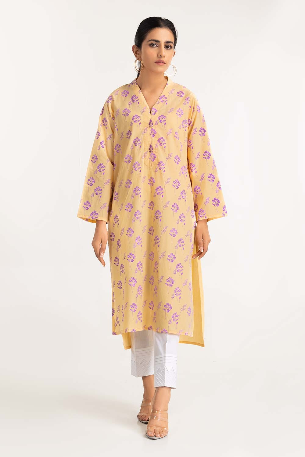 Neon Print Cambric Shirt