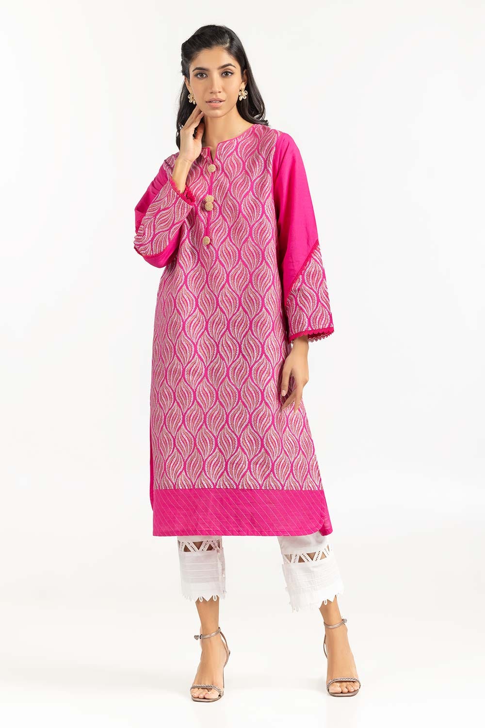 Screen Printed Khaddar Shirt