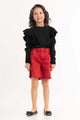 Toddler Girl Goji Berry Basic Non Denim Shorts Tgnb-2210042-C