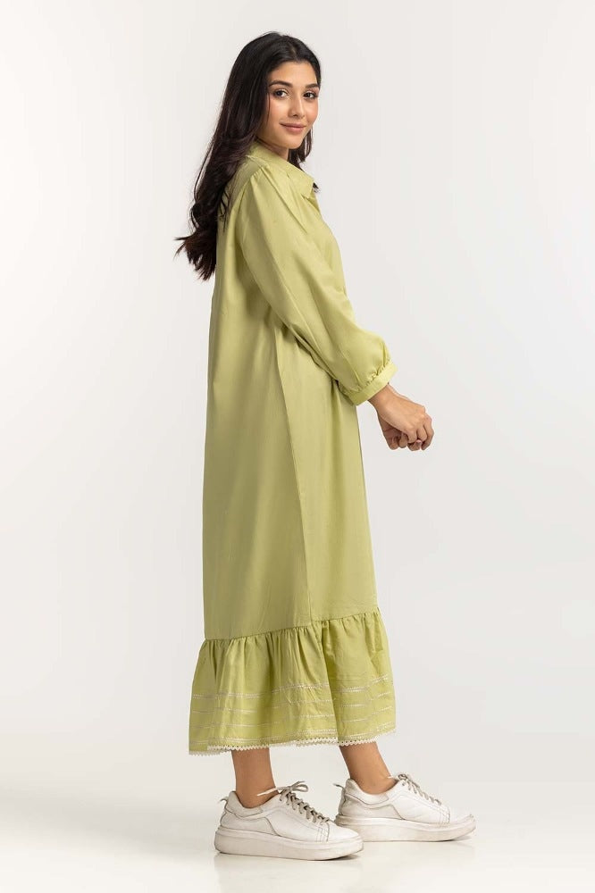 Green Basic Dress