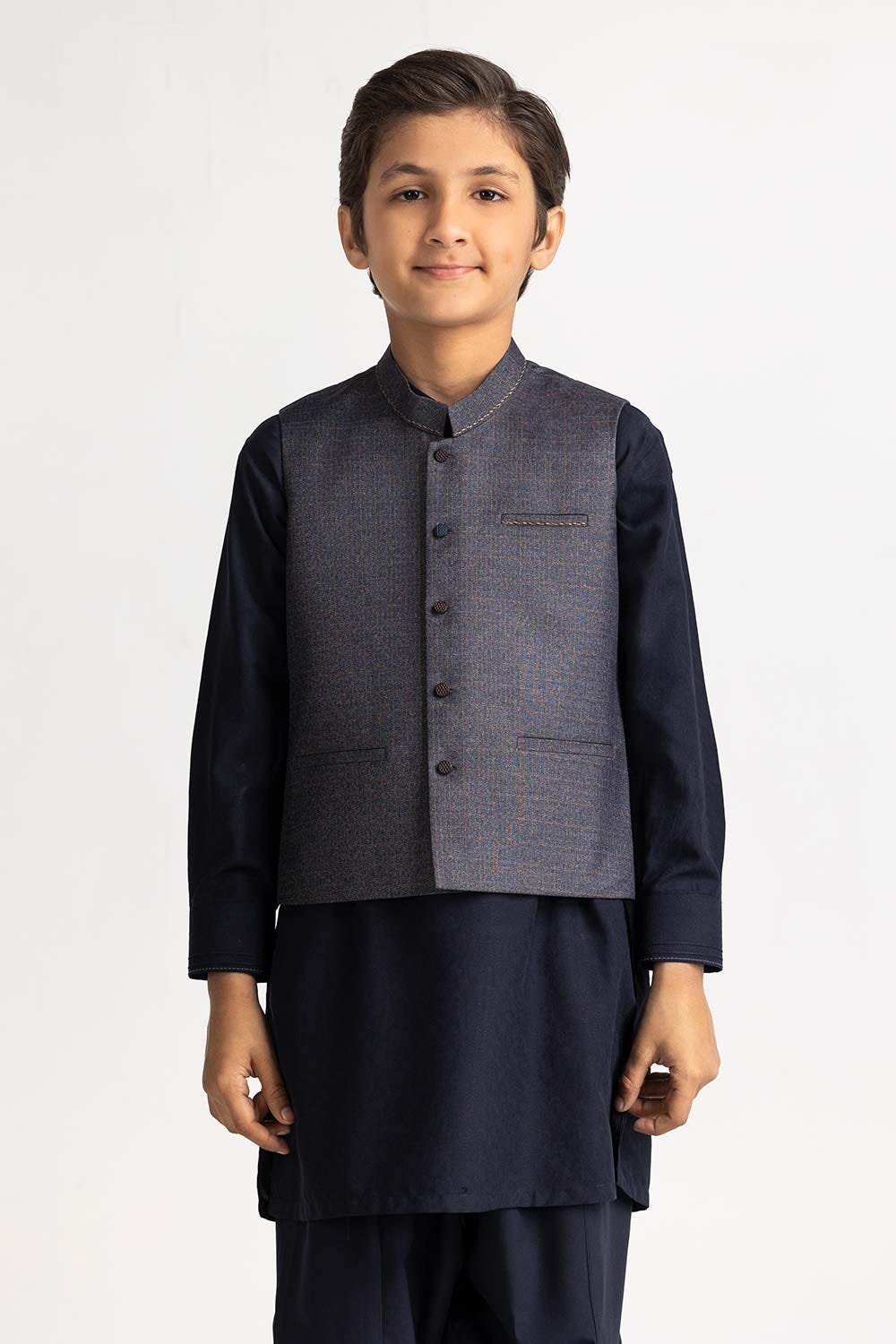 Grey Styling Waist Coat KWC-PD24-004
