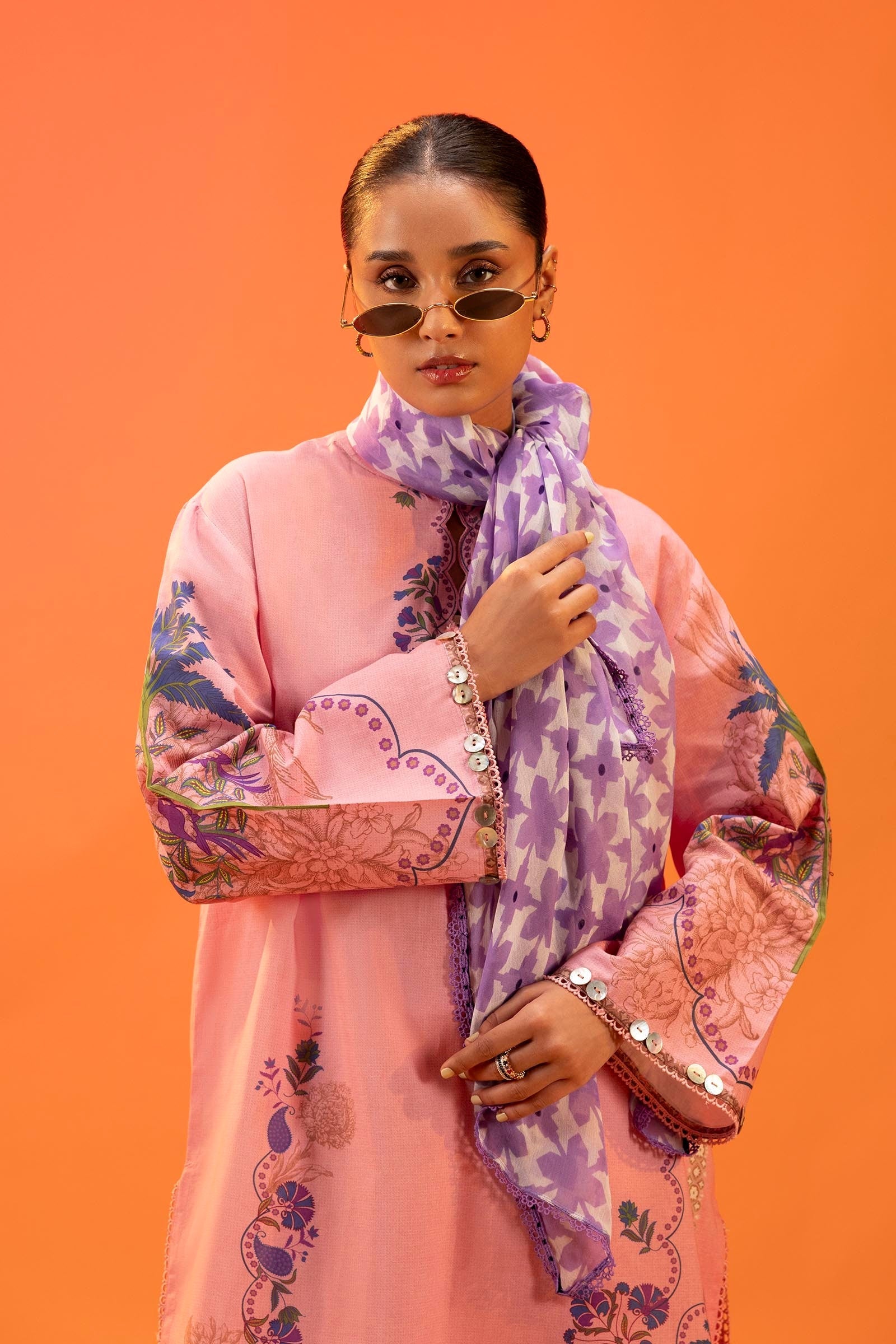 Unstitched Lawn 2 Piece Suit