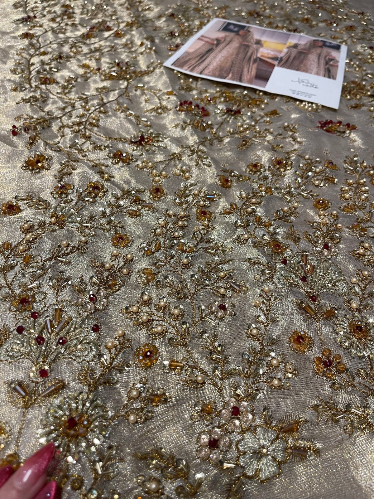 Haris Shakeel – Maharani Ivory Gold Style