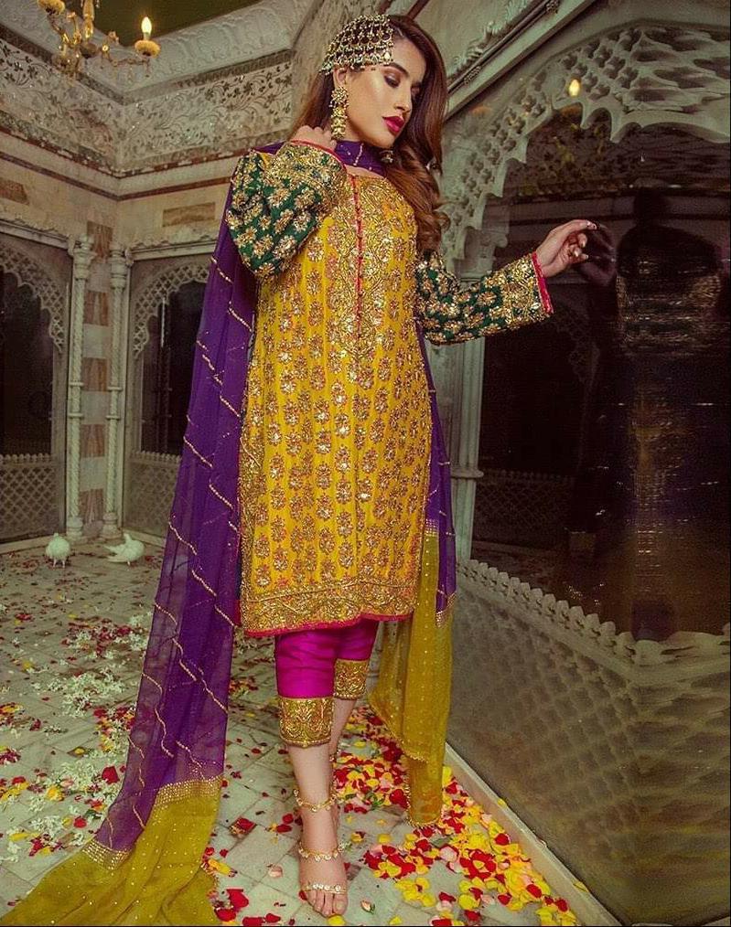 Haris Shakeel Style — Mairaz Yellow Three-Piece Suit