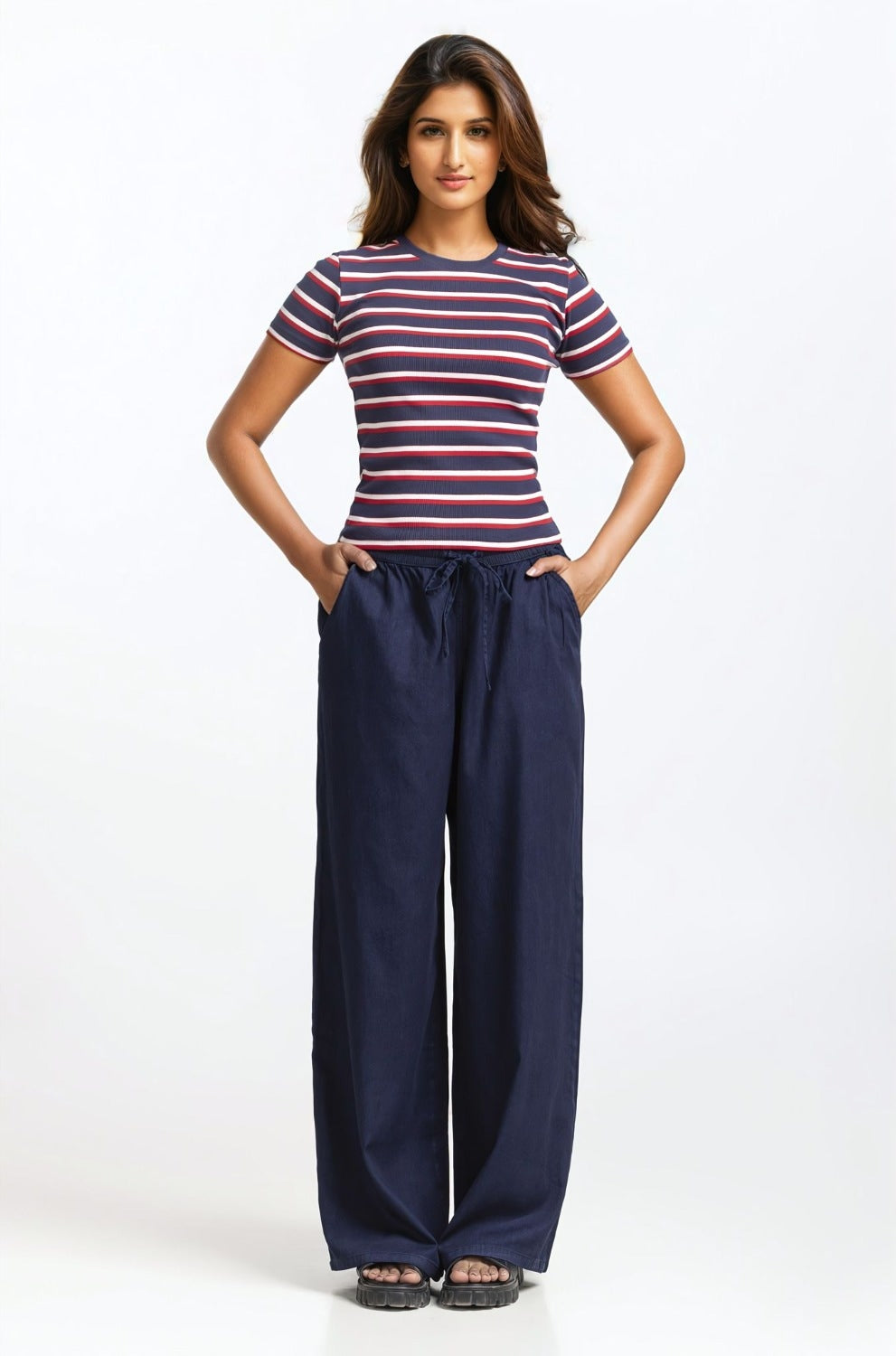 High Rise Wide Leg Jeans