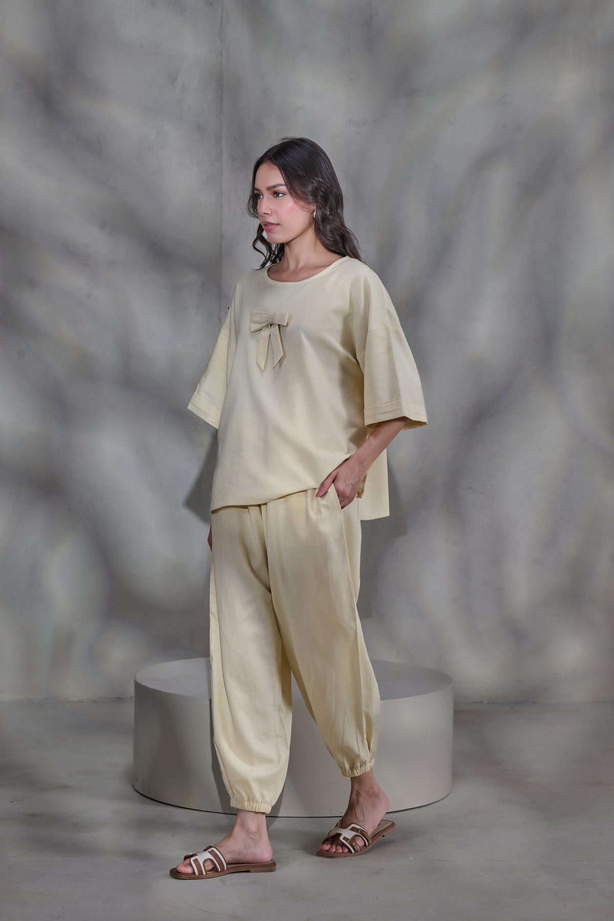 Yellow Linen Co-ord Set