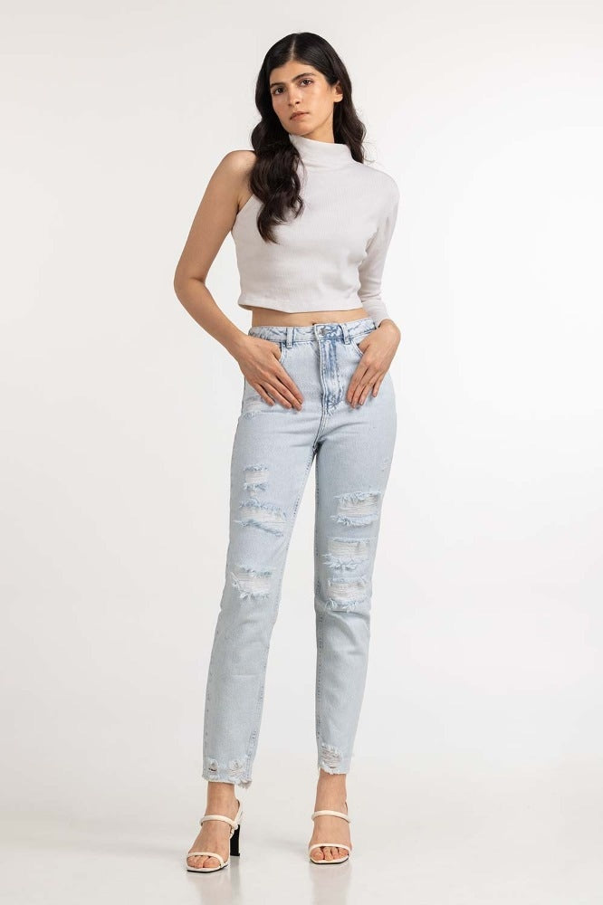 Ice Blue Basic Jeans