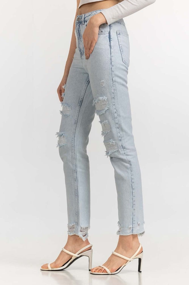 Ice Blue Basic Jeans