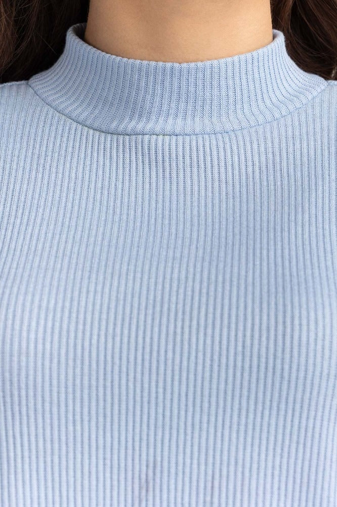 Ice Blue Basic Top
