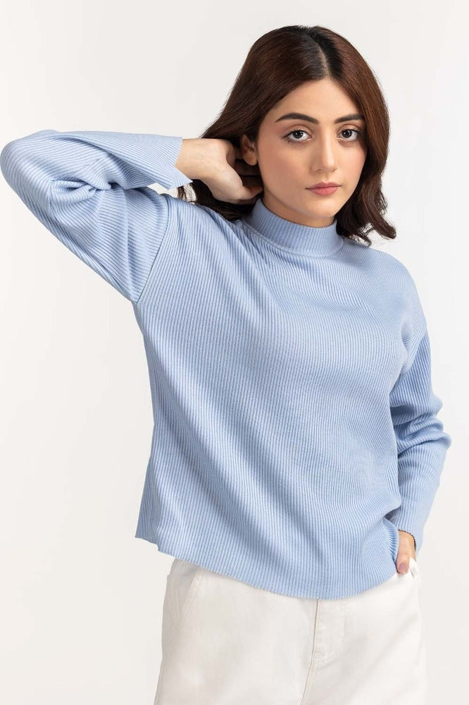 Ice Blue Basic Top