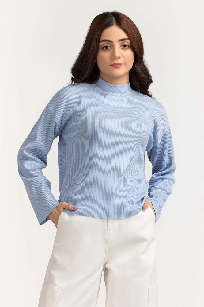 Ice Blue Basic Top