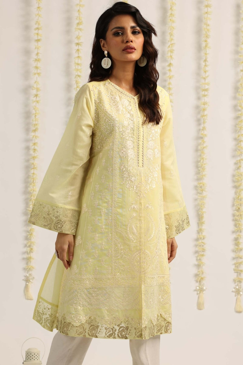 Luxury Pret Cotton Embroidered Shirt