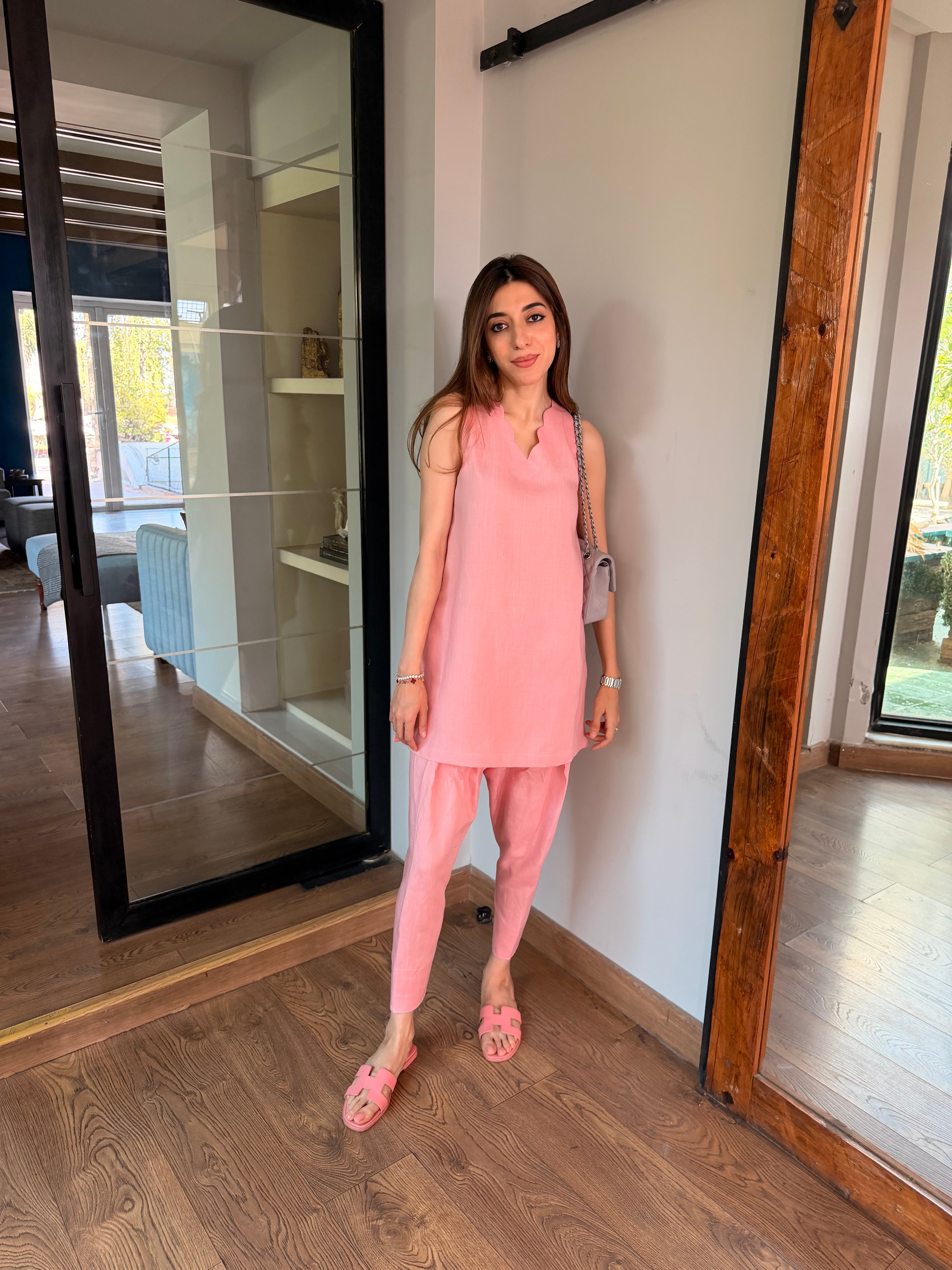 Rose Pink Scallop Set