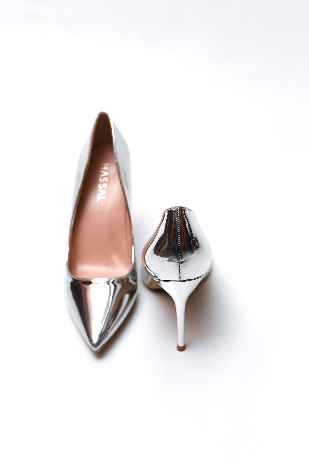 Silver Court Heels