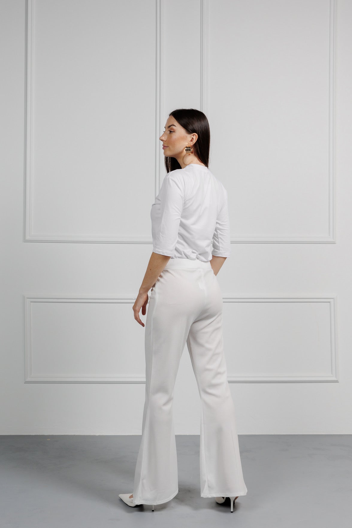 Classic Bootcut White Pant