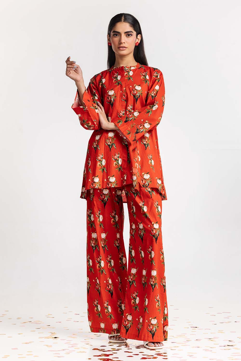 Digital Printed Lycra Shirt With Trouser