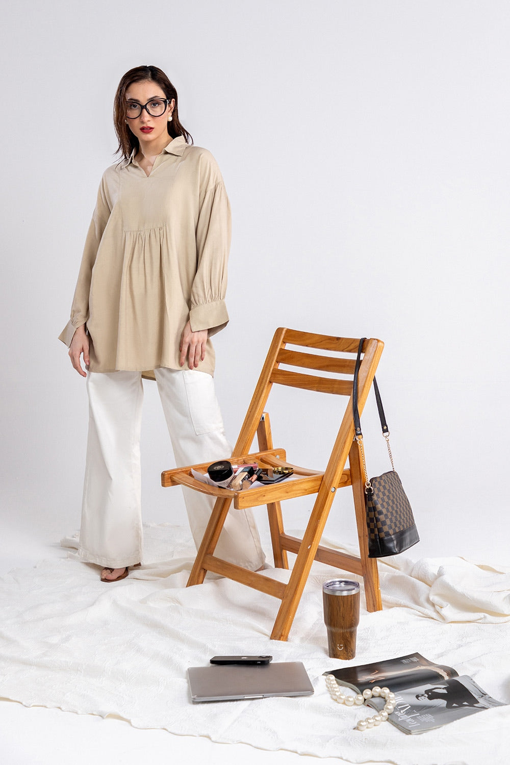 Cotton Viscose Dyed Tunic