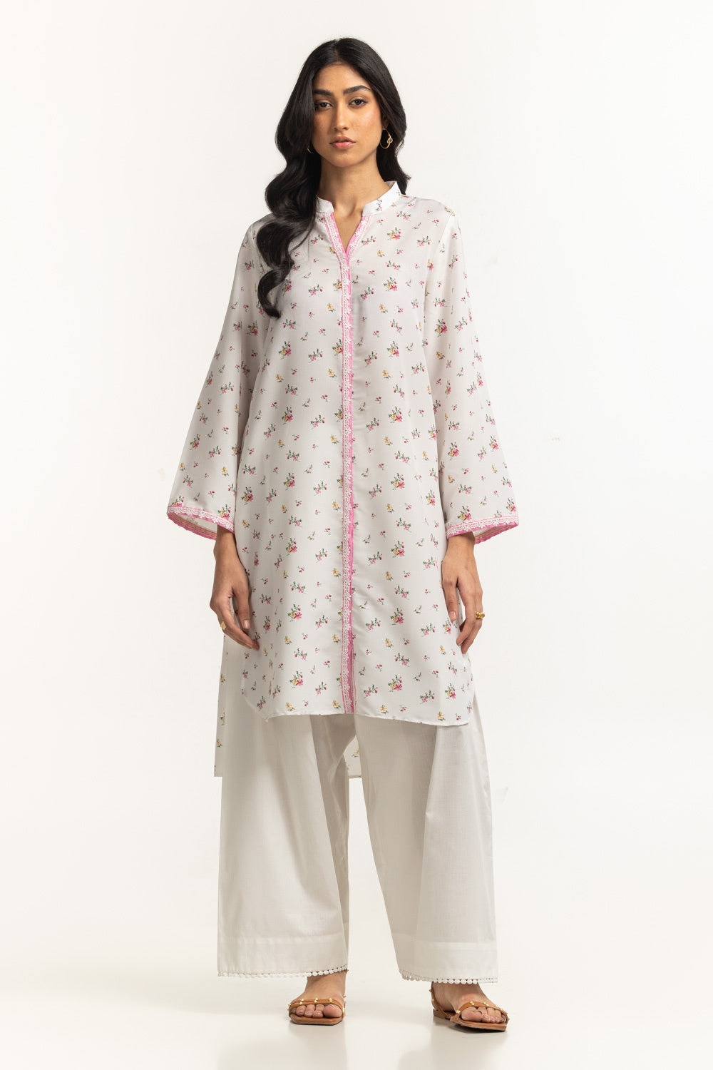 poly-cambric Printed Shirt