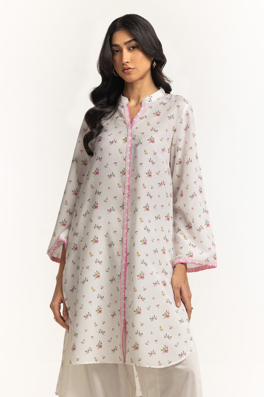 poly-cambric Printed Shirt