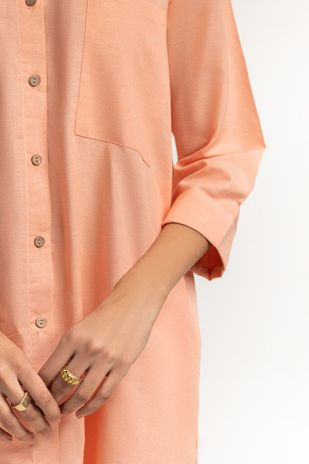 Yarn-dyed Button Down Co-Ord Set