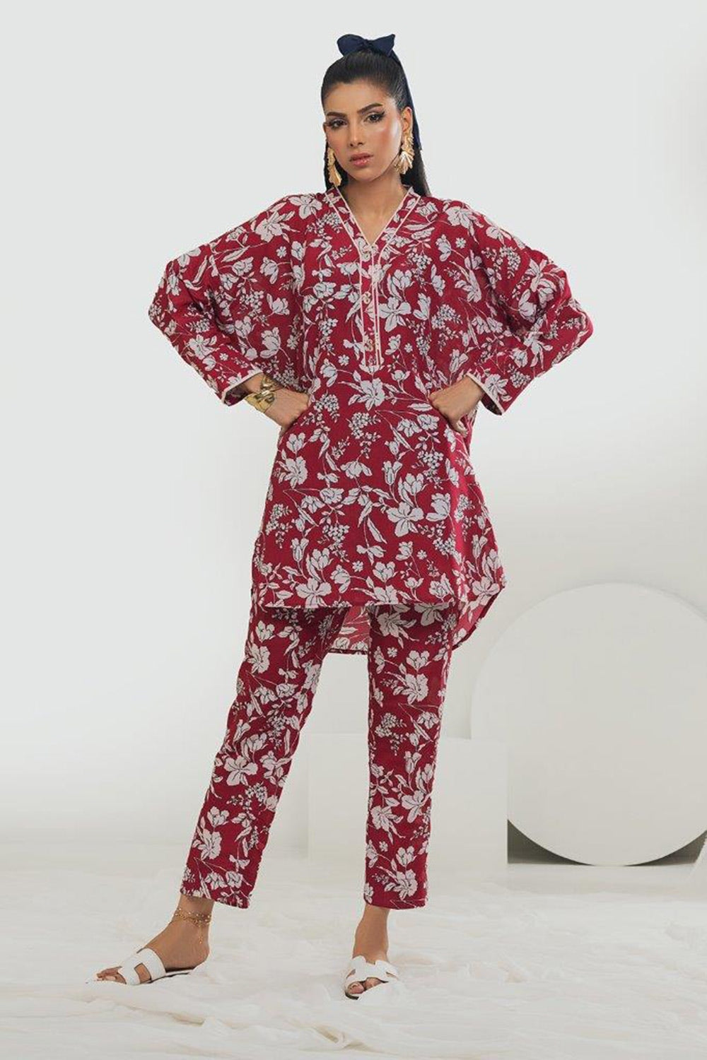 Poly Cambric Printed Co-Ord Set